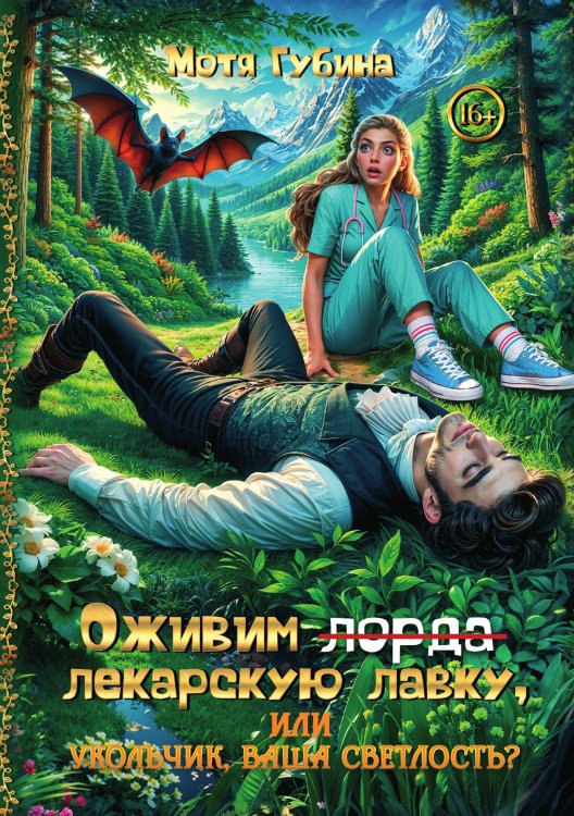 Обложка книги «Оживим лекарскую лавку, или Укольчик, Ваша Светлость?» — Мотя Губина, ISBN 9785521943487