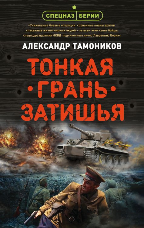 Обложка книги «Тонкая грань затишья» — Александр Тамоников, ISBN 9785041841416