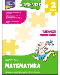 Тренажер з математики. Таблиця множення