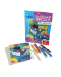 Набор для творчества. Песочная фреска Кит без рамки, 6 цветов, 138х165 мм