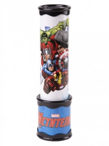 Игрушка детская - Калейдоскоп Мстители из плотного картона и полистирола с внутренними элементами из ЭВА, ПЭТ / 20х5,6см арт.81270 *Дисней Игрушка детская - Калейдоскоп Мстители из плотного картона и полистирола с внутренними элементами из ЭВА, ПЭТ / 20х5,6см арт.81270 *Дисней