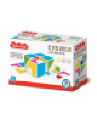 Кубики пластмассовые Кубики для умников 4 шт с карточками Baby Toys