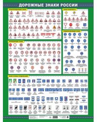 Дорожные знаки России. Наглядно-оформительский плакат.-М.:Проспект,2025.