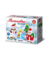 Магниты из гипса под роспись Новый год