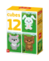 Кубики пластмассовые Лесные животные 12 шт Baby Toys