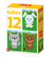 Кубики пластмассовые Лесные животные 12 шт Baby Toys