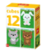 Кубики пластмассовые Лесные животные 12 шт Baby Toys