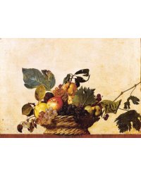 Постер. Караваджо. Корзина фруктов. Формат А3.
