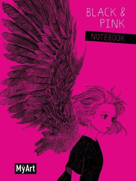 MyArt. БЛОКНОТ в линию Black Pink. Крылья