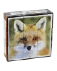 Кубики пластмассовые Лесные жители 9 шт