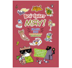 Наклейки Всё будет МЯУ брусничная обложка, котик в очках