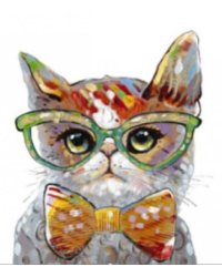 Набор для творчества мозаика из кристаллов-страз Умный Кот: кристаллы 30 цветов (акрил), холст на подрамнике из МДФ с клеевой схемой из нетканого материала (полиэфирные волокна), стилус (полипропилен), силиконовый клей для стилуса, лоток для кристаллов (п