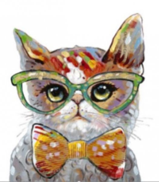 Набор для творчества мозаика из кристаллов-страз Умный Кот: кристаллы 30 цветов (акрил), холст на подрамнике из МДФ с клеевой схемой из нетканого материала (полиэфирные волокна), стилус (полипропилен), силиконовый клей для стилуса, лоток для кристаллов (п