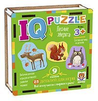 IQ Пазл деревянный.3+ Лесные зверята