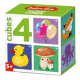 Кубики пластмассовые Микс 4 шт Baby Toys