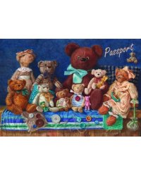 Обложка для паспорта Медведи арт.35678 13,319,1, из ПВХ