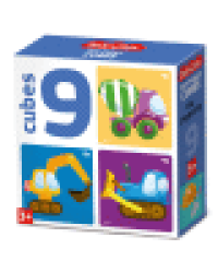 Кубики пластмассовые На стройке 9 шт Baby Toys