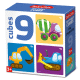 Кубики пластмассовые На стройке 9 шт Baby Toys