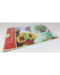 Грязезащитный коврик для входной двери Цветы в кувшинах арт.37363 6045см, основа из резины, ворс из полиэстра 6045 арт.37363