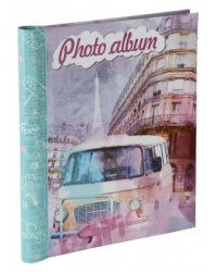 Фотоальбом «АВТОБУС» с обложкой из картона (с листами из картона с клеевым покрытием и пленкой-ПВХ для крепления фото, с креплением на гребне (20 листов) / 2,5x29x24.5см арт.81298