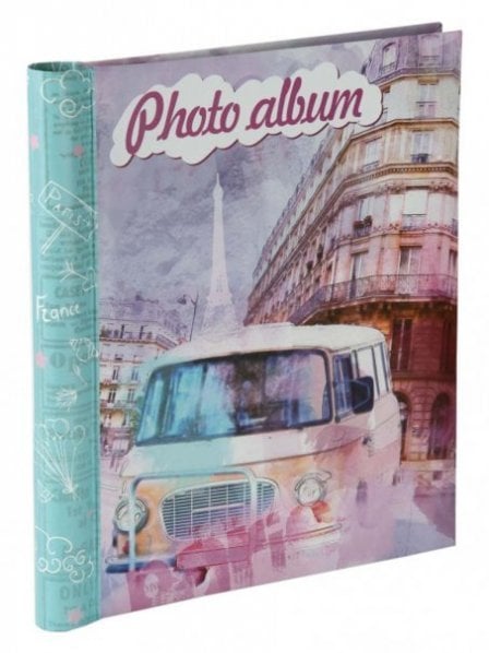 Фотоальбом «АВТОБУС» с обложкой из картона (с листами из картона с клеевым покрытием и пленкой-ПВХ для крепления фото, с креплением на гребне (20 листов) / 2,5x29x24.5см арт.81298