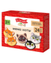 Игра настольная деревянная МЕМО Коты 24 фишки в коробке Far far land Wood