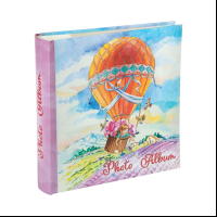 Фотоальбом «ДИРИЖАБЛЬ» на 200 фотографий (обложка из картона, листы из бумаги c кармашками-держателями из ПВХ для фото, с полями для записей), 50 листов / 5*22*22см арт.81302