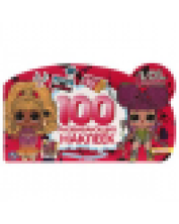 Модные малышки. 100 наклеек с фигурной вырубкой. Лол. 260х150 мм. 4 стр. наклеек. Умка в кор.50шт