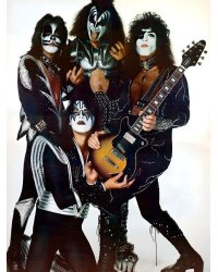 ПОСТЕР. Серия Звезды рока. KISS. Формат А3.