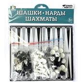 Игра настольная Шашки-Нарды-Шахматы европодвес
