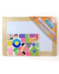 Доска двухсторонняя обучающая магнитно-маркерно-меловая Всякая всячина 36,5х 26,5см 42 эл неокр.