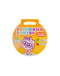 Малышарики. Объемный контур. Фрукты
