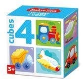 Кубики пластмассовые Транспорт 4 шт Baby Toys