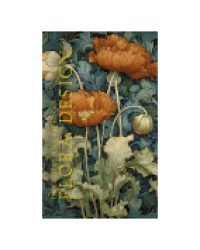 Блокнот FLORA DESIGN. Inspired by William Morris красные маки