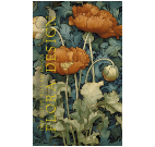 Блокнот FLORA DESIGN. Inspired by William Morris красные маки