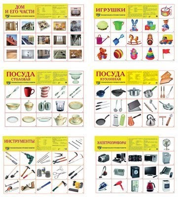 Комплект демонстрационных плакатов А2 Наш дом: 6 плакатов А2,96 картинок