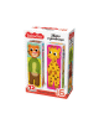 Кубики пластмассовые Умные кубики Зверопутаница 6 шт 12 персонажей Baby Toys
