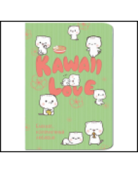 Блокнот Kawaii Love, наполненный любовью мятный с котиками