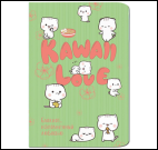Блокнот Kawaii Love, наполненный любовью мятный с котиками