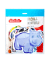 Пазлы-контуры Африканские животные 6 фигурок Baby Toys мягкие