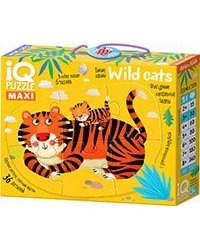 IQ Пазл Напольный Дикие кошки Wild cats 3+