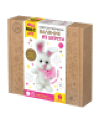 Набор для творчества. Валяние из шерсти. Брелок Зайка 2 цв