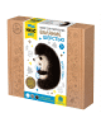 Набор для творчества. Валяние из шерсти. Брошь Ёжик 3 цв