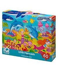 IQ Пазл с развивающей игрой 60 эл. Русалочки 4+