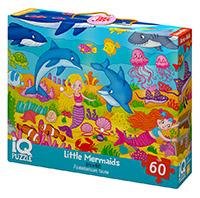 IQ Пазл с развивающей игрой 60 эл. Русалочки 4+