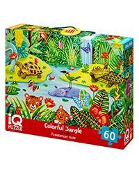 IQ Пазл с развивающей игрой 60 эл. Яркие джунгли 4+