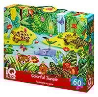 IQ Пазл с развивающей игрой 60 эл. Яркие джунгли 4+