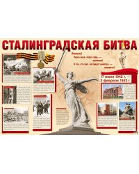 ПЛ-11072 Демонстрационный плакат А1. Сталинградская битва