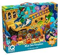 IQ Пазл с развивающей игрой 80 эл. Царство синего моря 5+ new