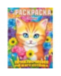 Приключения рыжего котёнка. Раскраска. 214х290 мм. Скрепка. 16 стр. Умка в кор.50шт